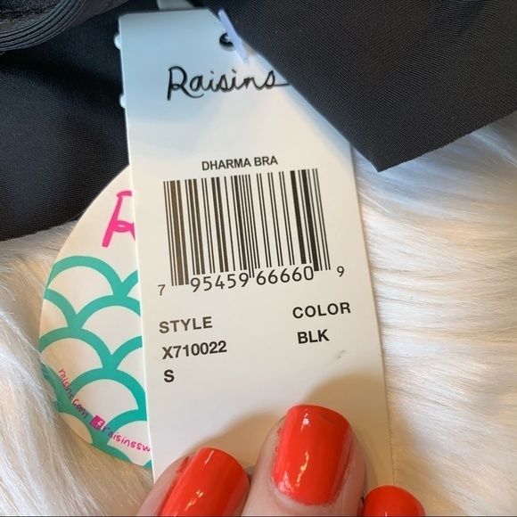 NWT Raisins Dharma Bra Bikini Top Small - Picture 8 of 11